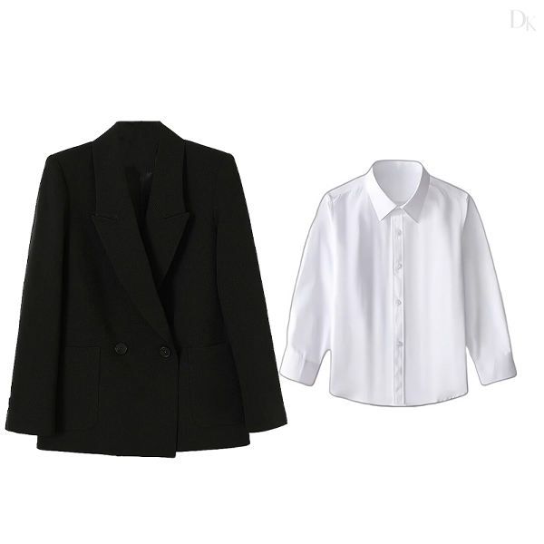 ブラック/スーツ+シャツ